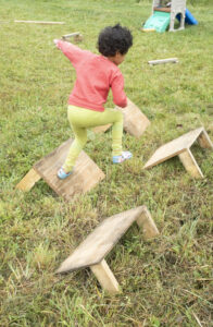 Keep kids moving with obstacle course